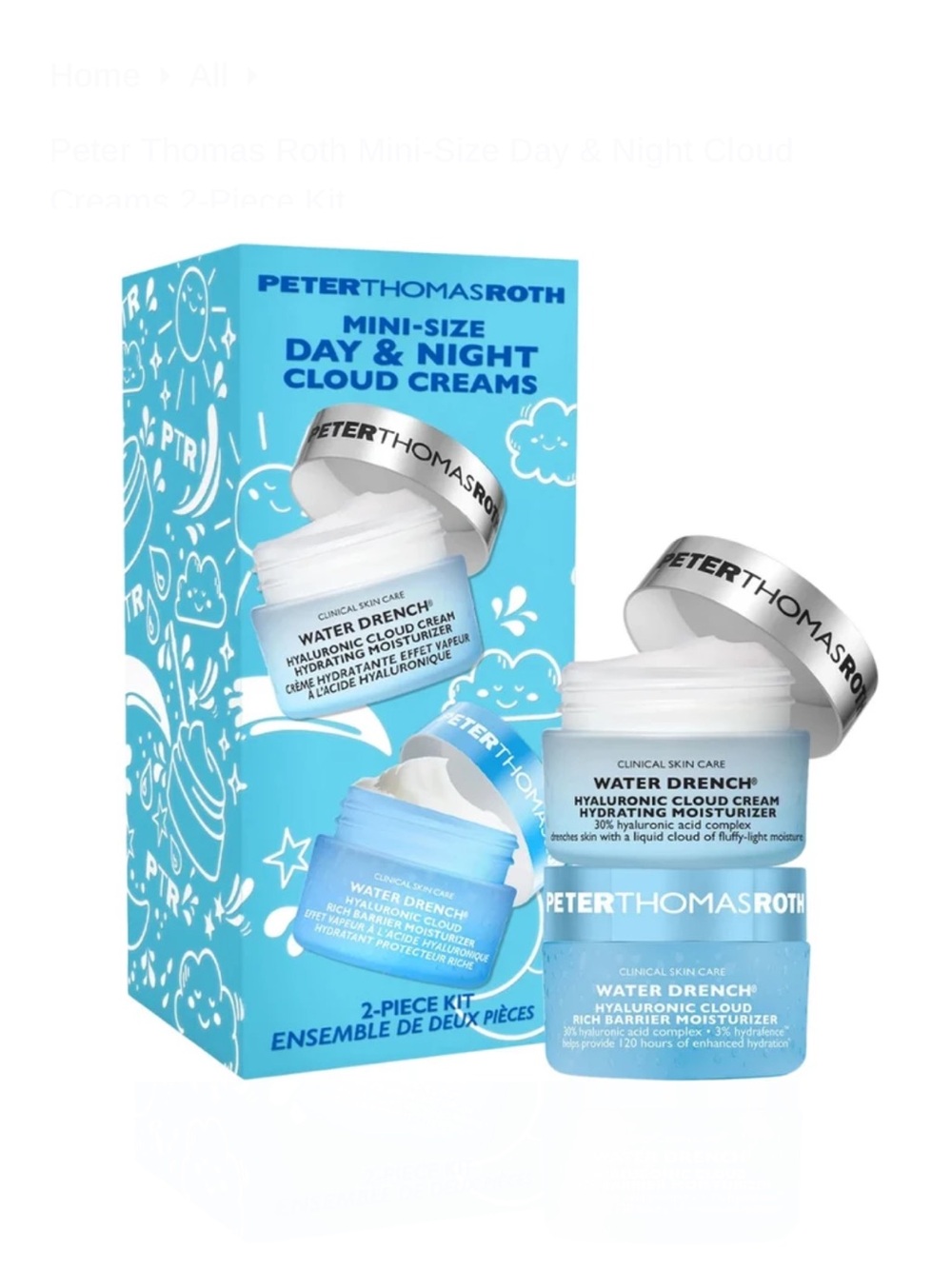 Peter Thomas Roth Mini Size Day and Night Cloud Creams 2-Piece set